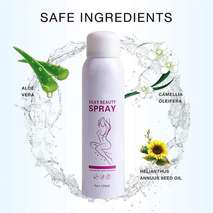 Silky Beauty Spray, Quick and Painless Hair Removal Spray Foam for Men and Women Skin Care150ml